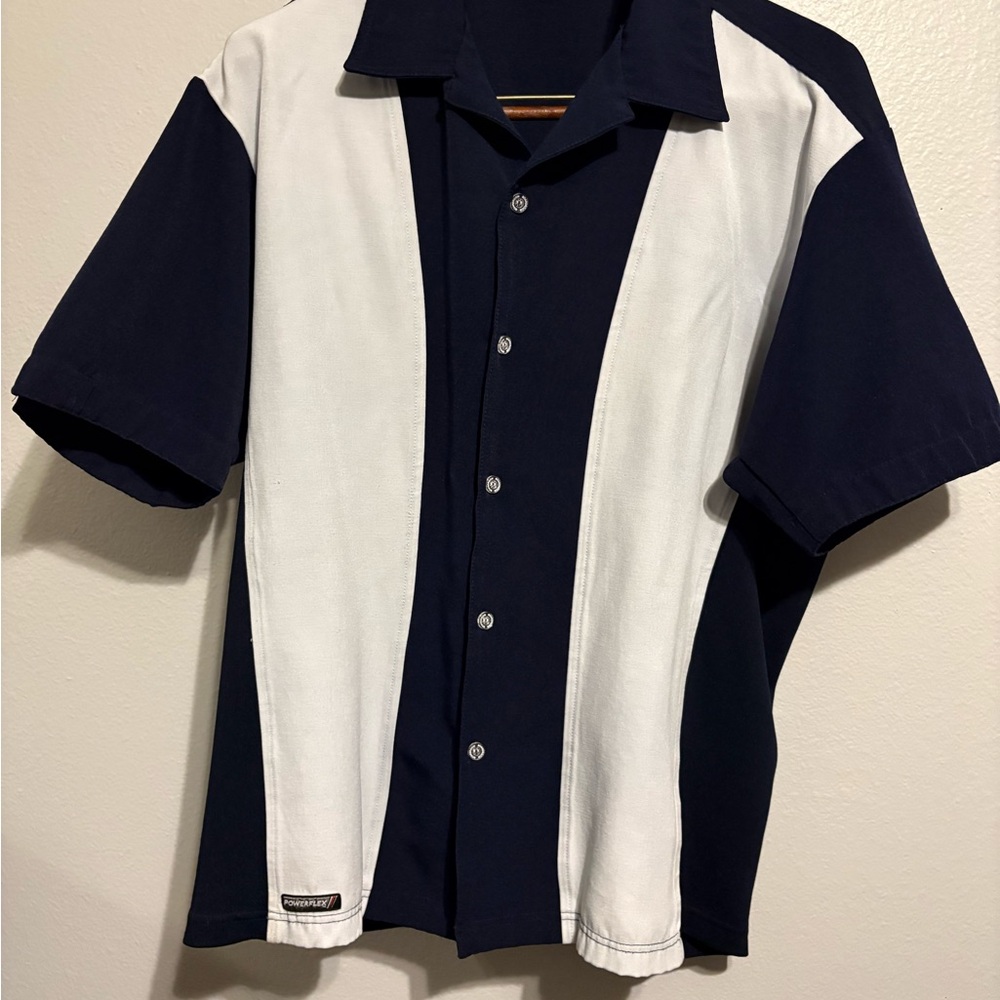 Boardroom navy and White Striped Button-Down Shirt